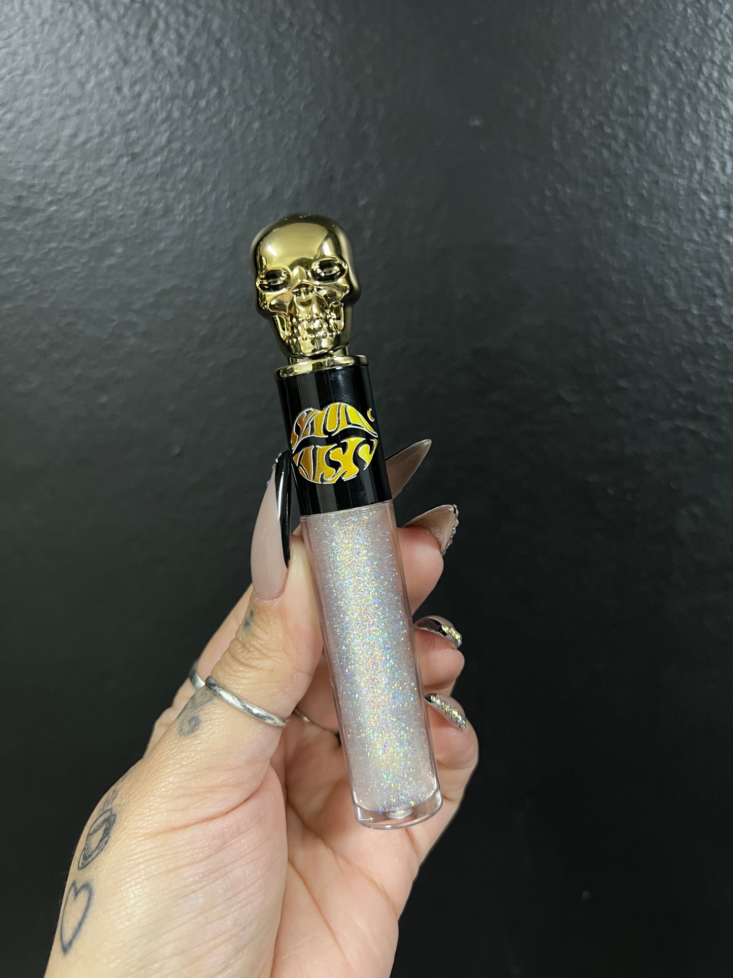 Skull lip gloss shimmer