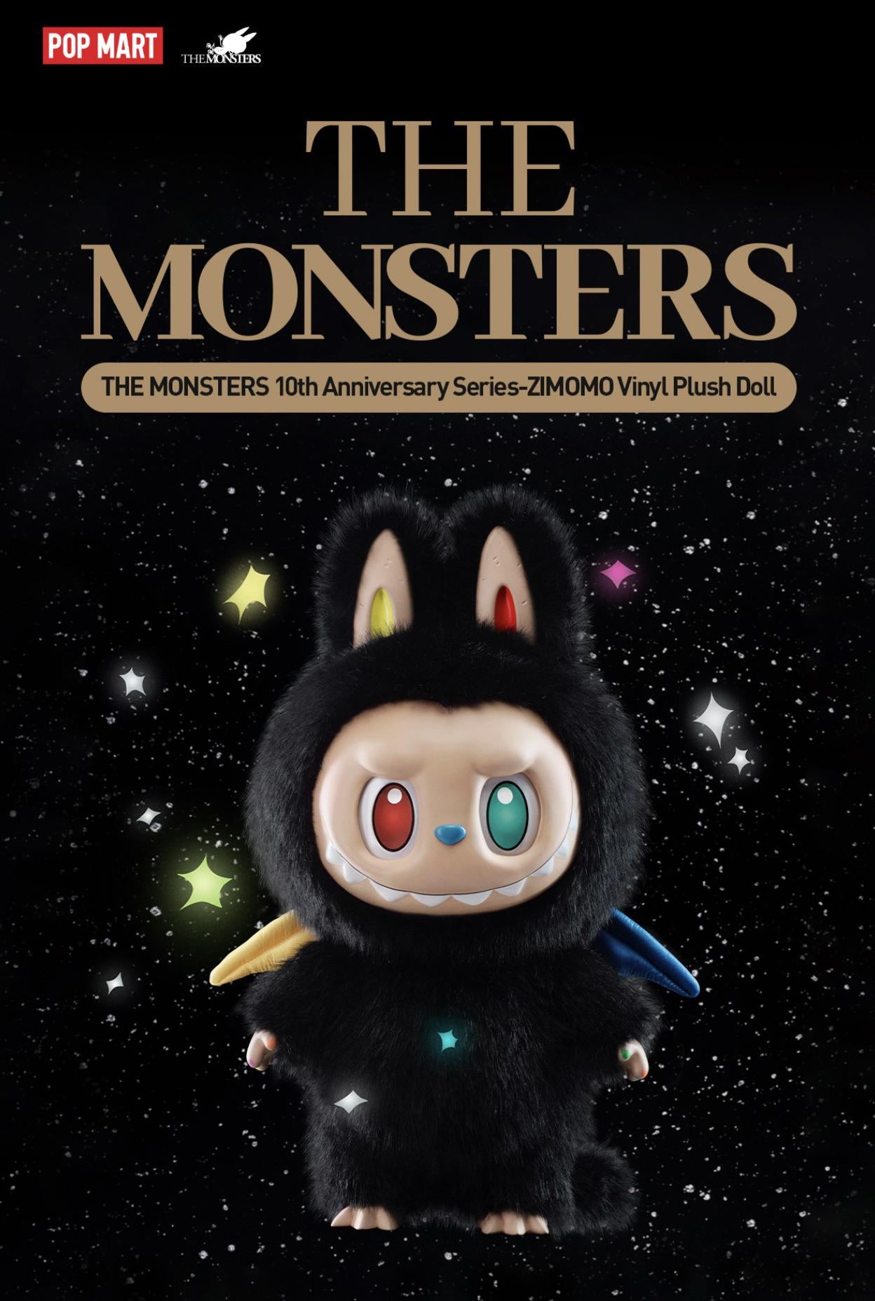 ✨THE MONSTERS 10th Anniversary Series-ZIMOMO Vinyl Plush Doll (Pre-Order)✨